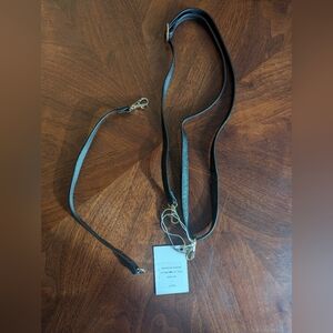 Wristlet + Crossbody Straps for Lo and Sons The Pearl Bag Black Saffiano Leather